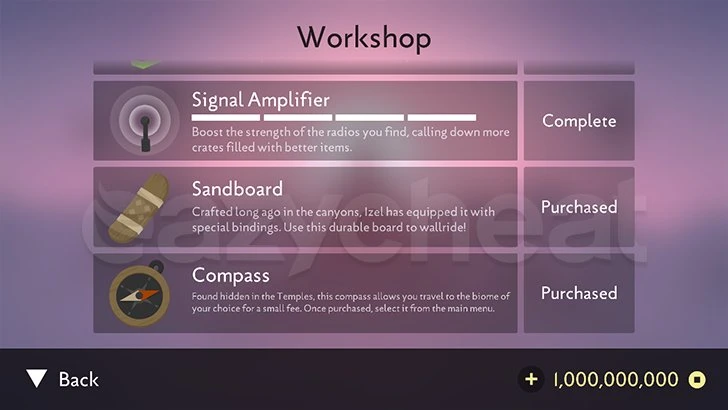 ALTO’S ODYSSEY CHEAT