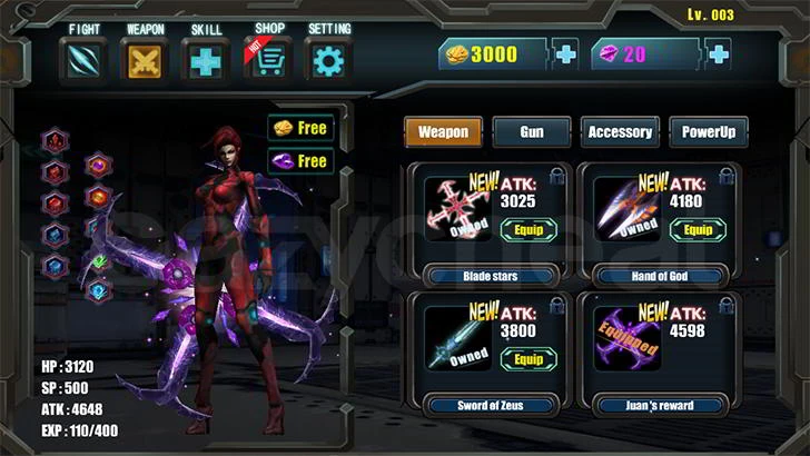 ANGELS REVENGE 3D FREE CHEAT