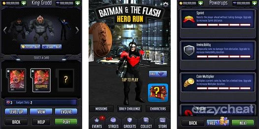 BATMAN & THE FLASH: HERO RUN CHEAT
