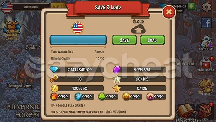 EMPIRE WARRIORS: TOWER DEFENSE TD GROW STRATEGY CHEAT