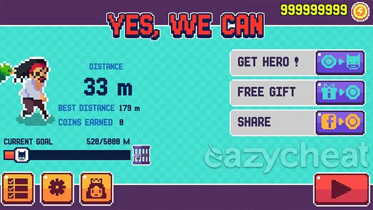 PIXEL SUPER HEROES CHEAT