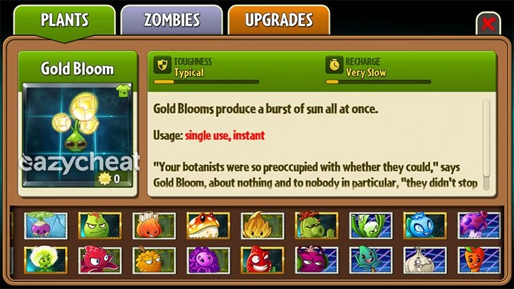 PLANTS VS ZOMBIES 2 CHEAT