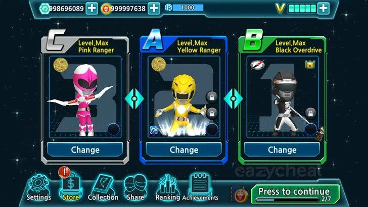 POWER RANGERS DASH CHEAT