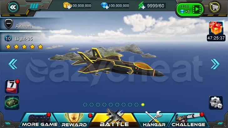 SKY FIGHTERS 3D CHEAT