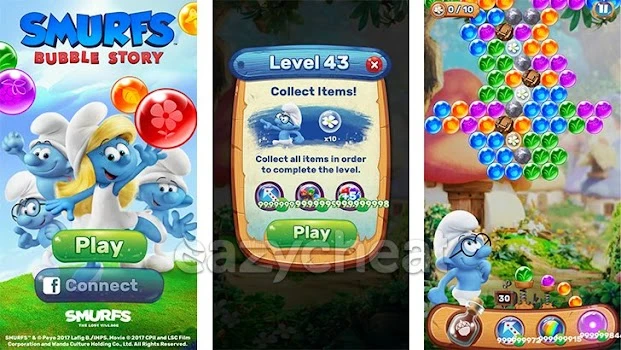 SMURFS BUBBLE SHOOTER STORY CHEAT