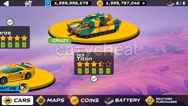 SPLASH CARS CHEAT