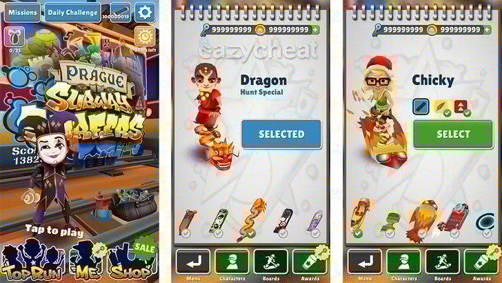 SUBWAY SURFERS CHEAT