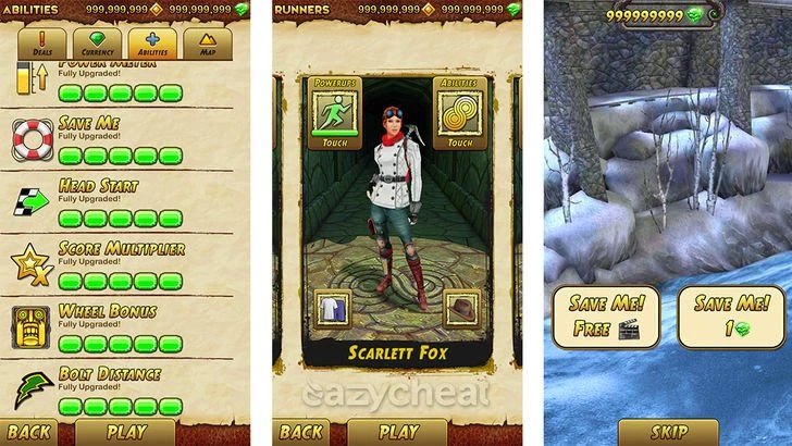 TEMPLE RUN 2 CHEAT